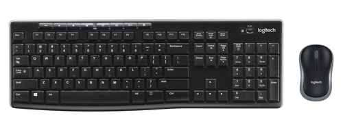 LOGITECH MK-270 Negro - Teclado + Ratón Inalámbrico