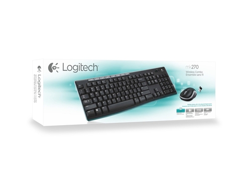 LOGITECH MK-270 Negro - Teclado + Ratón Inalámbrico