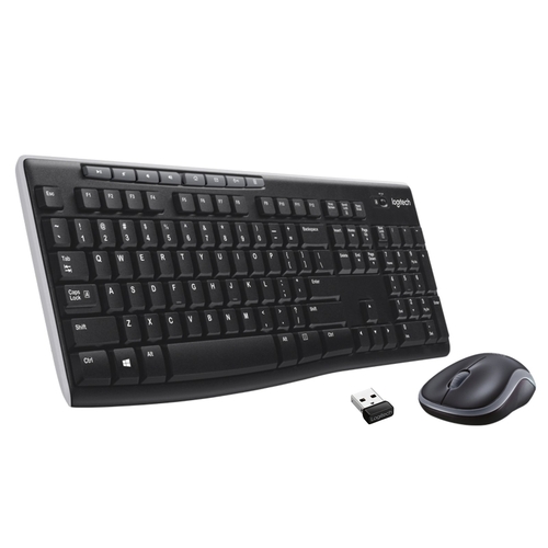 LOGITECH MK-270 Negro - Teclado + Ratón Inalámbrico