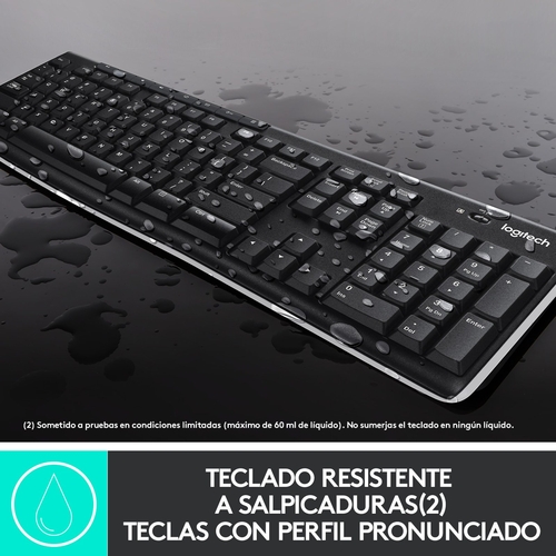 LOGITECH MK-270 Negro - Teclado + Ratón Inalámbrico