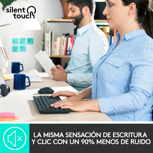 LOGITECH MK-295 Negro - Teclado + Ratón Inalámbrico