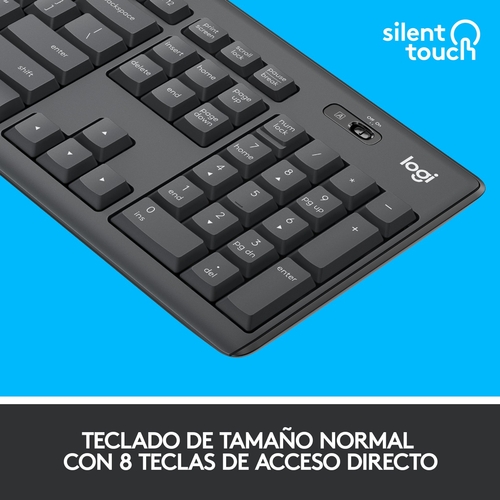 LOGITECH MK-295 Negro - Teclado + Ratón Inalámbrico