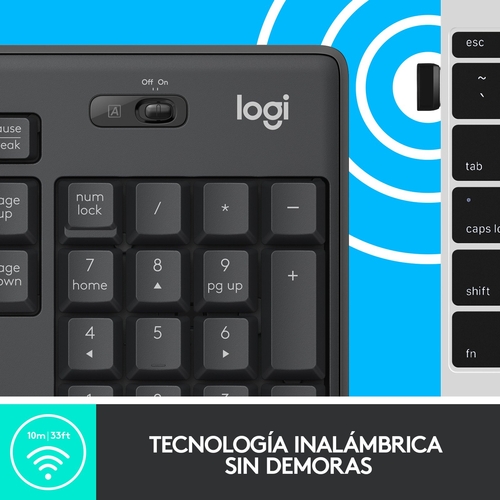 LOGITECH MK-295 Negro - Teclado + Ratón Inalámbrico
