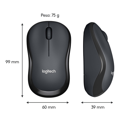 LOGITECH M220 Negro - Ratón Inalámbrico