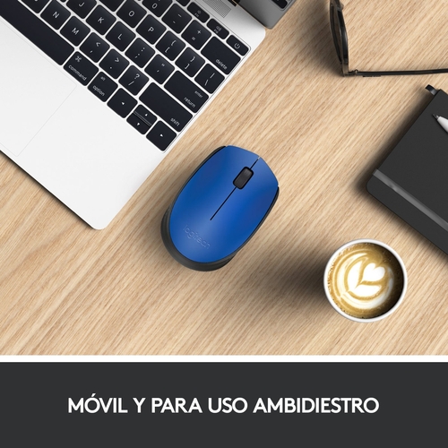 LOGITECH M171 Azul - Ratón Inalámbrico