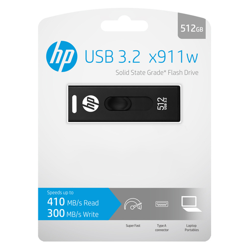 HP X911W 512GB - Pendrive Negro