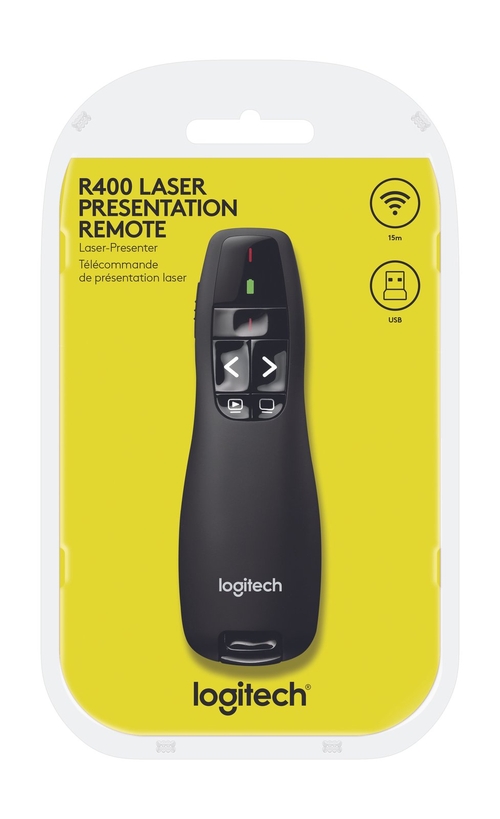 LOGITECH R400 Negro - Puntero Láser Wireless