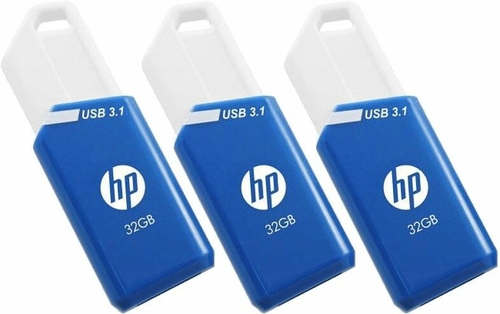 HP X755W Azul 32GB - Pendrive Triple Pack