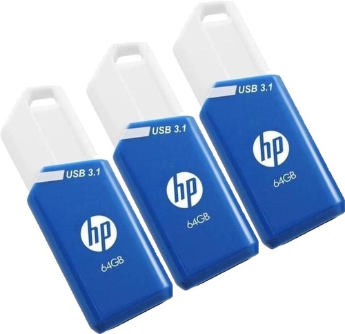 HP X755W Azul 64GB - Pendrive Triple Pack