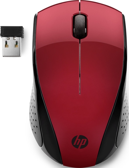 HP 7KX10AA Rojo - Ratón Inalámbrico