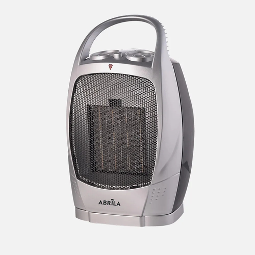 Abrila CERAMICO Negro / Plata - Calefactor Cerámico 1500 W 29x18,5x15 cm