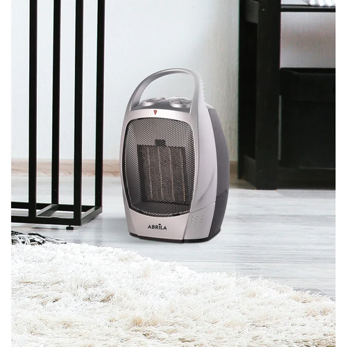 Abrila CERAMICO Negro / Plata - Calefactor Cerámico 1500 W 28x18,5x15 cm