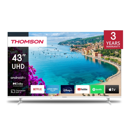 THOMSON 43UA5S13W BLANCO - TV 43" 4K SMART TV UHD