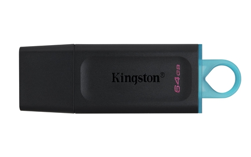 KINGSTON EXODIA DTX x 2 Negro-Turquesa - Pendrive 64GB