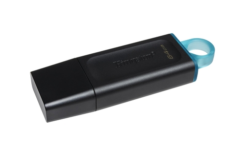 KINGSTON EXODIA DTX x 2 Negro-Turquesa - Pendrive 64GB