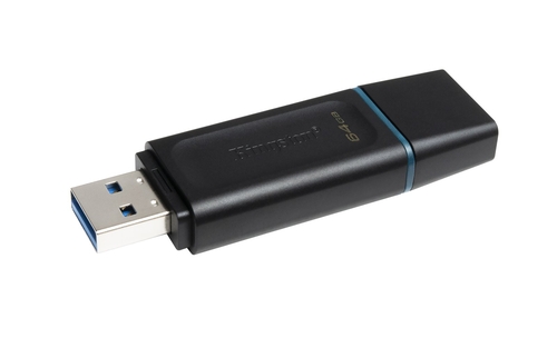 KINGSTON EXODIA DTX x 2 Negro-Turquesa - Pendrive 64GB