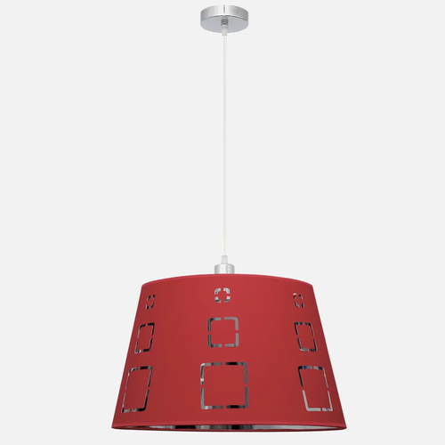 ABRILA Celaya Rojo - Lámpara Colgante 1xE27 40 cm