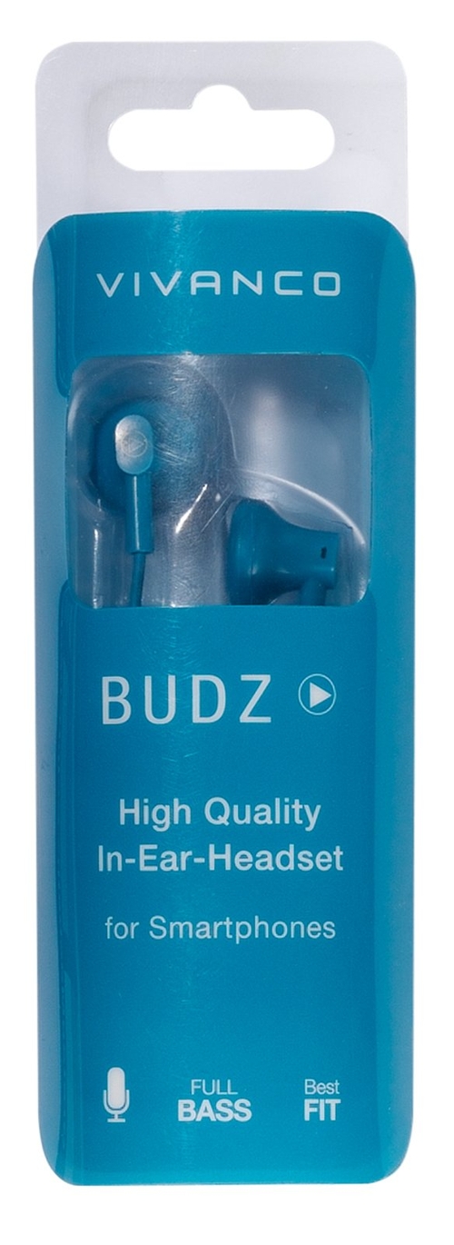 VIVANCO 38927 BUDZ Azul - Auricular Con Cable