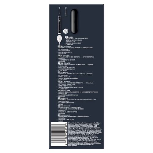BRAUN ORAL B IO-6S Negro - Cepillo Eléctrico + Funda + Recambios