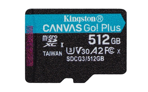 KINGSTON CANVAS GO PLUS A2 - Tarjeta de Memoria 512GB + ADAPTADOR