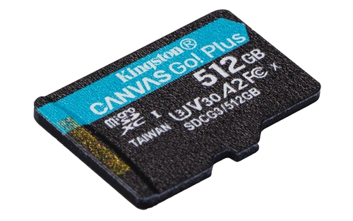 KINGSTON CANVAS GO PLUS A2 - Tarjeta de Memoria 512GB + ADAPTADOR