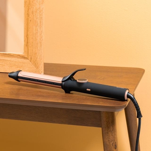 CECOTEC BAMBA SURFCARE CURLY SPHERE INOX-Negro - Rizador Cerámico-Turmalina