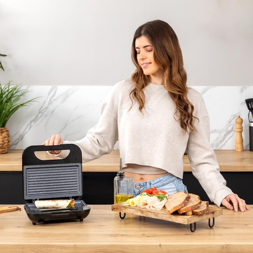 CECOTEC ROCK'IN TOAST GRILL + INOX - Sandwichera 800W