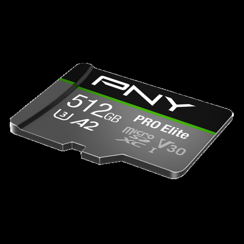 PNY PRO ELITE Clase 10 U3 Verde - Tarjeta de Memoria + Adaptador 512GB