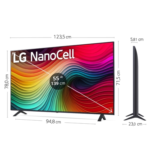 LG 55NANO81T6A Negro - TV 55" 4K UHD Smart TV
