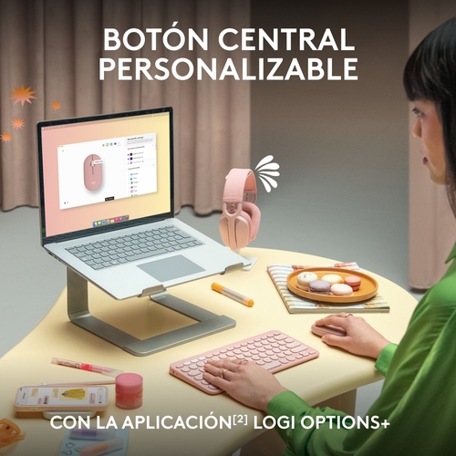 LOGITECH PEBBLE 2 M350S Grafito - Ratón Inalámbrico