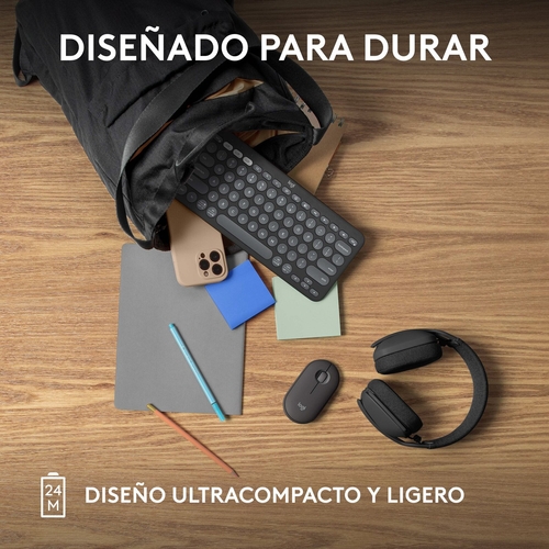 LOGITECH PEBBLE 2 M350S Grafito - Ratón Inalámbrico