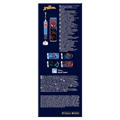 BRAUN ORAL B VITALITY PRO KIDS SPIDERMAN - Cepillo Eléctrico + Funda de Viaje