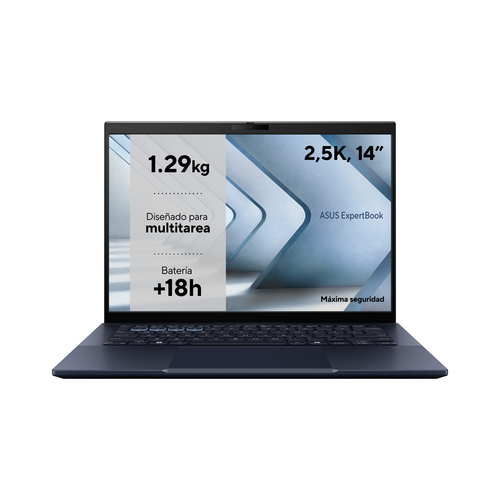 ASUS EXPERTBOOK INTEL CORE ULTRA 5 B54 125U Negro - Ordenador Portátil 14" 16GB 512GB