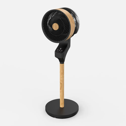 ABRILA Bizancio Negro-Haya 50W - Ventilador de Pie 3 Velocidades