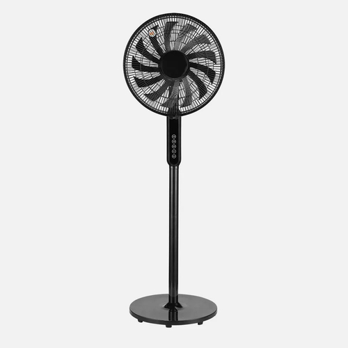 ABRILA Torbellino Negro 60W - Ventilador de Pie 13 Aspas
