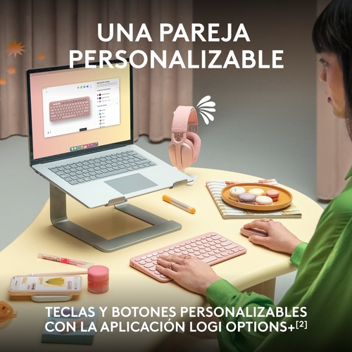 LOGITECH PEBBLE 2 TONAL Grafito - Teclado + Ratón