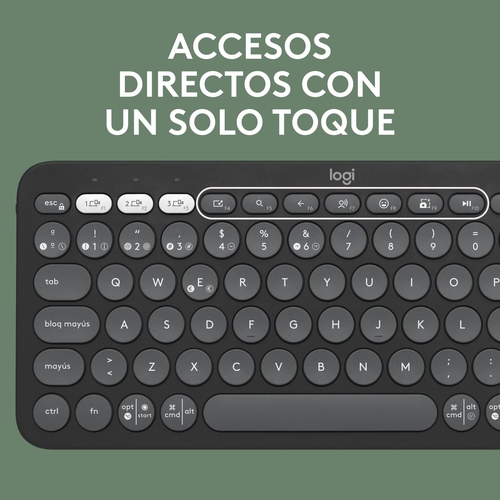 LOGITECH PEBBLE 2 TONAL Grafito - Teclado + Ratón