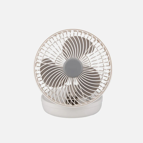 ABRILA Pacheco Blanco-Gris 5w - Ventilador de Sobremesa Inalámbrico