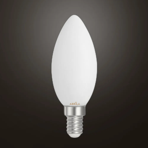 ABRILA Vela Filamentos Opal 6W - Bombilla E14 540LM 4000K