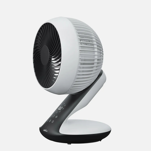 ABRILA Miera Blanco-Negro 20w - Ventilador de Sobremesa 3 Aspas