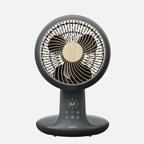 ABRILA Miera Negro-Haya 20w - Ventilador de Sobremesa 8 Velocidades