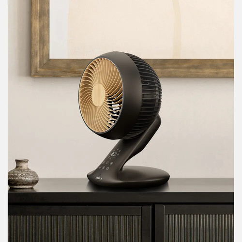 ABRILA Miera Negro-Haya 20w - Ventilador de Sobremesa 8 Velocidades