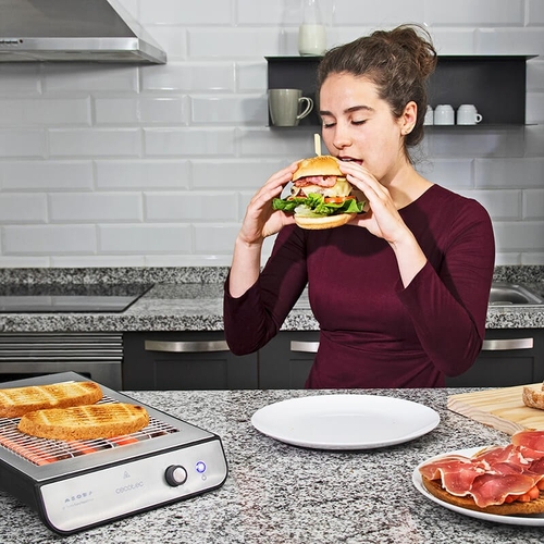 CECOTEC TURBO EASYTOAST INOX - Tostador 900W