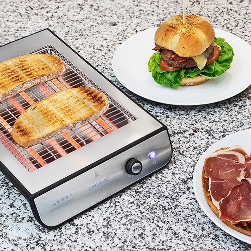 CECOTEC TURBO EASYTOAST INOX - Tostador 900W
