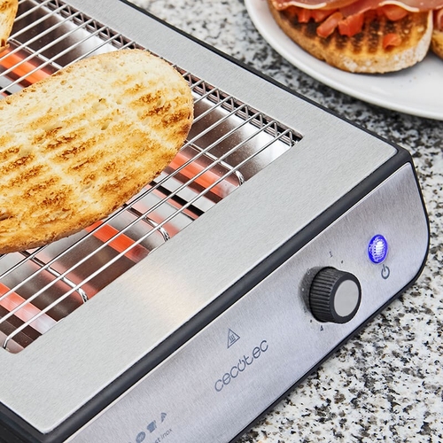 CECOTEC TURBO EASYTOAST INOX - Tostador 900W