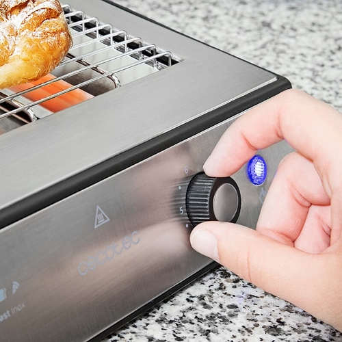 CECOTEC TURBO EASYTOAST INOX - Tostador 900W