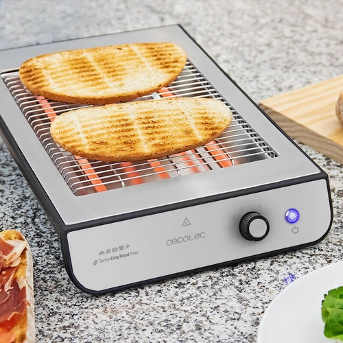 CECOTEC TURBO EASYTOAST INOX - Tostador 900W