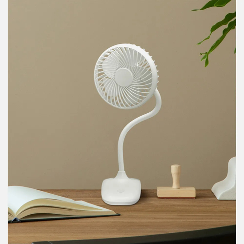 ABRILA Sines Blanco 5w - Ventilador de Sobremesa Con Pinza
