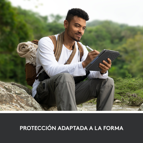 LOGITECH RUGGED FOLIO Gris - Funda Tablet Con Teclado