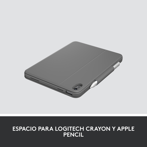 LOGITECH RUGGED FOLIO Gris - Funda Tablet Con Teclado